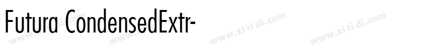 Futura CondensedExtr字体转换